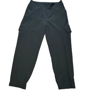 Soft surroundings Women’s Small Joggers Cargo Black Lightweight Pockets Stretch